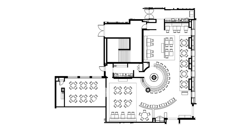 Neiman Marcus, Lenox Square Mall, Cafe Floor Plan, Atlanta Georgia