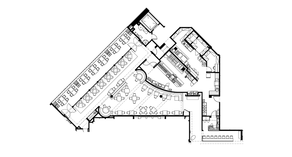 Neiman Marcus, Mariposa Restaurant Floor Plan, Newport Beach, California