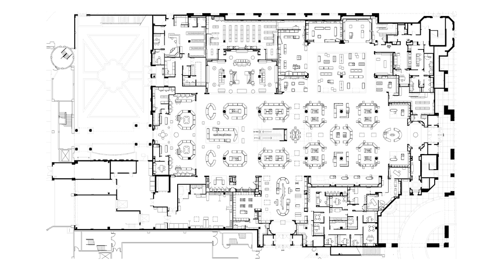 Neiman Marcus, The Village of Merrick Park, Level-One Floor Plan, Coral Gables, Florida