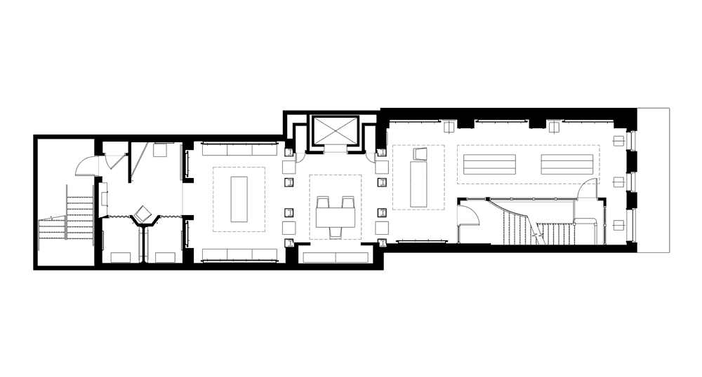 Paul Stuart, Oak Street, Level-Two Floor Plan, Chicago